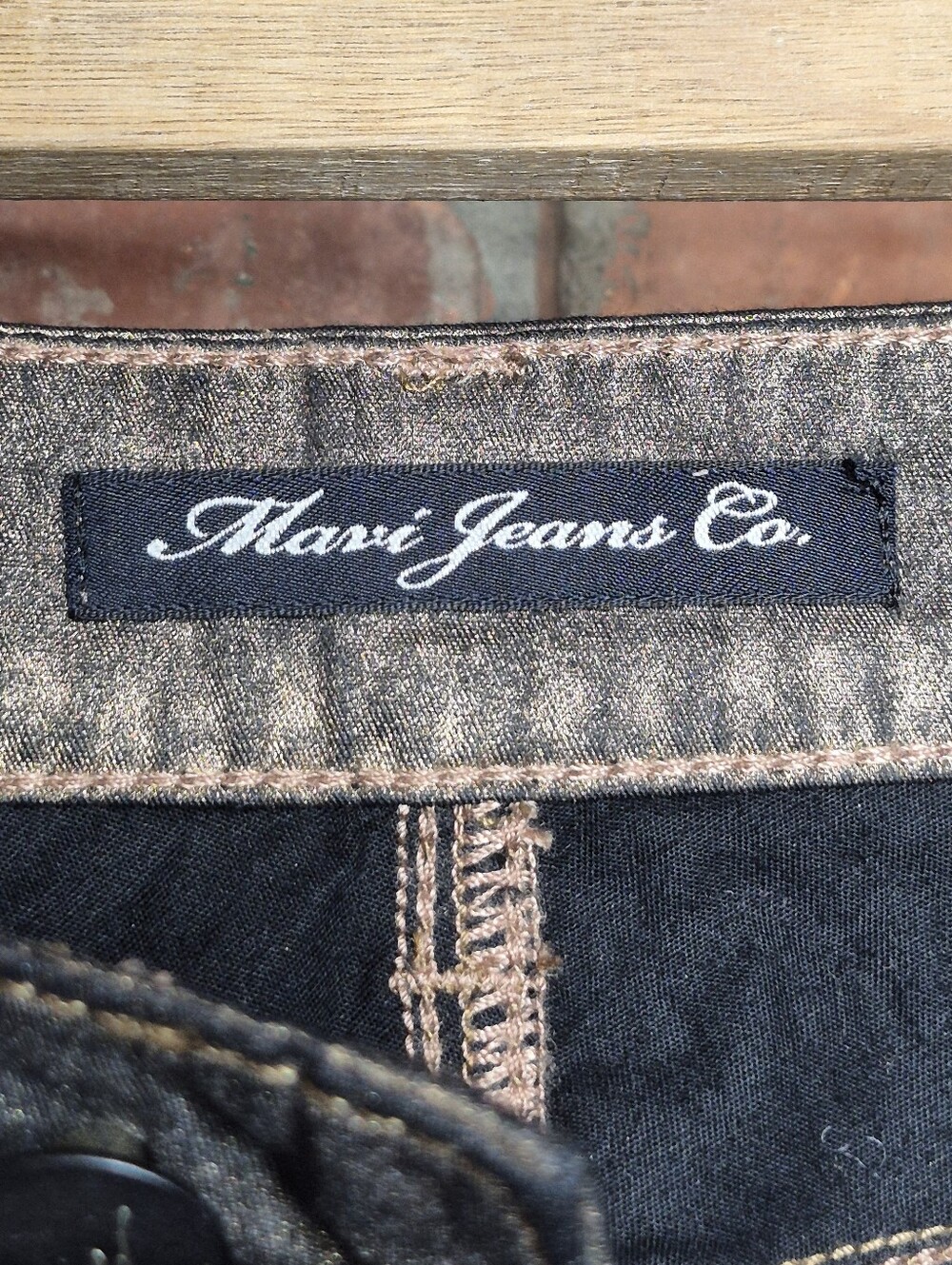 Mavi Serena Copper Coated Jeans Metallic Bronze Low Rise Super Skinny Y2K 28 - Picture 9 of 15